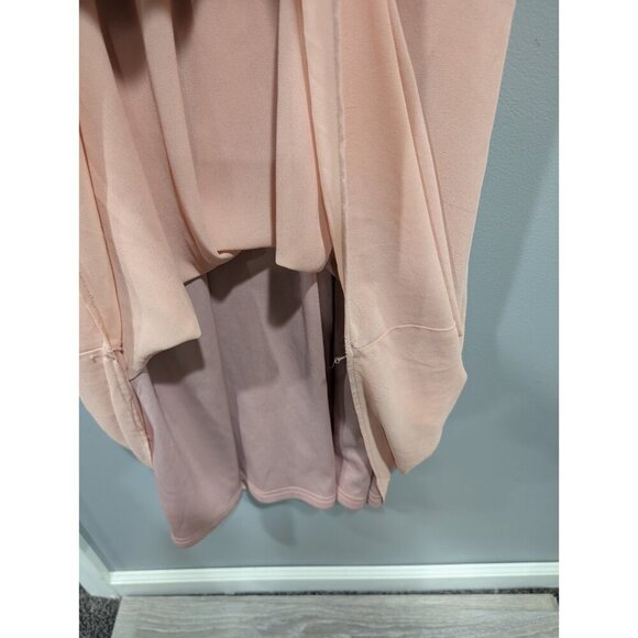 Flying Tomato Maxi Dress Peach Chiffon Embroidered Aztec Strapless Top Sz L - Picture 10 of 16